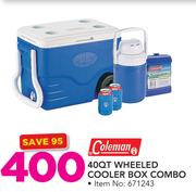 Coleman 4QT Wheeled Cooler Box Combo