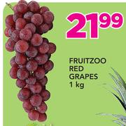 Fruitzoo Red Grapes-1Kg