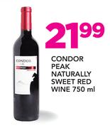 Condor Peak Naturally Sweet Red Wine-750ml