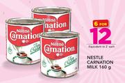 Nestle Carnation Milk-6x160gm