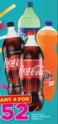 Coca-Cola, Fanta, Sprite Or Stoney-4x2Ltr