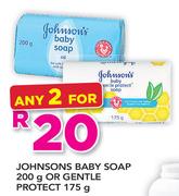 Johnsons Baby Soap 200g Or Gentle Protect 175g-For Any 2