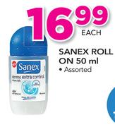 Sanex Roll On Assorted-50ml