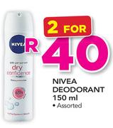 Nivea Deodorant Assorted-2x150ml