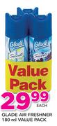 Glade Air Freshener 180ml Value Pack-Each