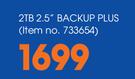 Seagate 2TB 2.5" Backup Plus
