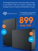 Seagate 1TB Portable Hard Drive