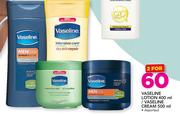 Vaseline Lotion 400ml/Vaseline Cream 500ml Assorted-For 2