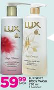 Lux Soft Body Wash Assorted-750ml Each