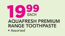 Aquafresh Premium Range Toothpaste-Each