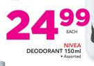 Nivea Deodorant Assorted-150ml Each