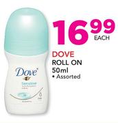 Dove Roll On Assorted-50ml