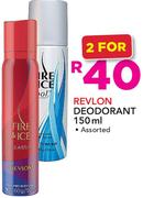 Revlon Deodorant Assorted-2x150ml