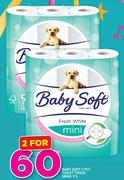 Baby Soft 2 Ply Toilet Tissue Minis-2 x 9's