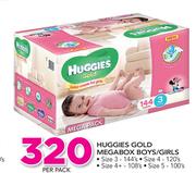 Special Huggies Gold Mega Box Boys Girls Size 3 144 s Size 4
