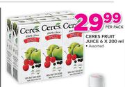 Ceres Fruit Juice-6x200ml Per Pack