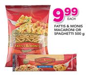 Fattis & Monis Macaroni Or Spaghetti-500g Each