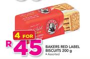 Bakers Red Label Biscuits-4x200g