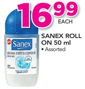 Sanex Roll On Assorted-50ml