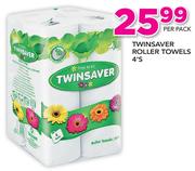 Twinsaver Roller Towels-4's Per Pack