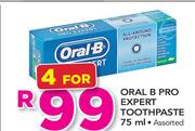 Oral B Expert Toothpaste Assorted-4x75ml