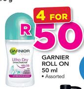 Garnier Roll On Assorted-4x50ml