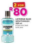 Listerine Mouthwash Cool Mint, Fresh Burst Or Zero-2x500ml