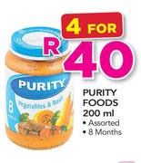 Purity Foods Assorted-4x200ml