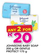 Johnsons Baby Soap 200g Or Gentle Protect 175g-For Any 2