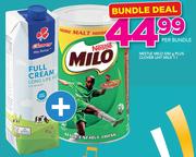 Nestle Milo 500g Plus Clover UHT Milk 1Ltr-Per Bundle