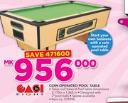 Easi Eight Coin Operated Pool Table
