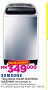 Samsung 15Kg Dual Wash Washing Machine WA15J5730SS F