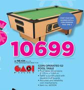 Easi Eight Coin Operated $2 Pool Table