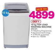 Defy 10Kg Top Load Washing Machine DTL147