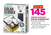 Green Science Solar Science Kit Including Informative Fun Facts On Solar Power