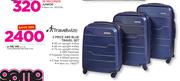 Travelwize 3 Piece ABS Blue Travel Set