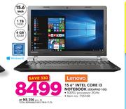Lenovo 15.6" Intel Core i3 Notebook IDEAPAD 100