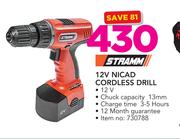 Stramm 12V Nicad Cordless Drill