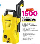 Karcher 1400W K2 Compact High Pressure Cleaner K2