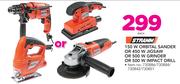 Stramm 150W Orbital Sander Or 450W Jigsaw Or 500W Grinder Or 500W Impact Drill-Each