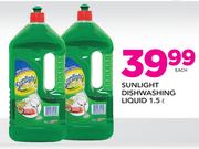 Sunlight Dishwashing Liquid-1.5Ltr Each