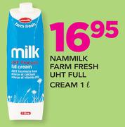 Nammilk Farm Fresh UHT Full Cream-1Ltr