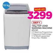Defy 10Kg Top Load washing Machine DTL147