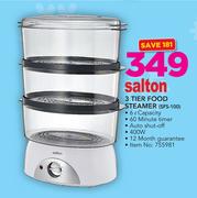 Salton 3 Tier Food Steamer SFS 100