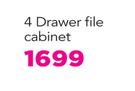 Toolroom 4 Drawer File Cabinet