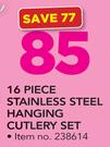 16 Piece Stainless Steel Hanging Cutlery Set