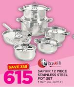 Tissolli saphir 12 Piece Stainless Steel Pot Set