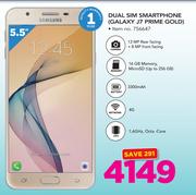Samsung Dual Sim Smartphone Galaxy J7 Prime Gold