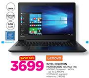Lenovo Intel Celeron Notebook IDEAPAD 110