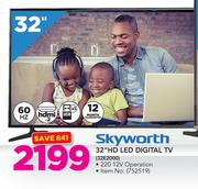 Skyworth 32" HD LED Digital TV 32E2000